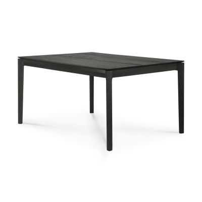 Schwarzer Bok Eiche Tisch von Ethnicraft, moderner Esstisch aus Massivholz für Esszimmer.